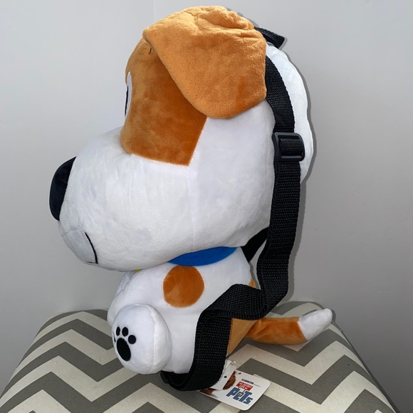 NWT! Secret Life of Pets Max Plush Jack Russel Dog 13" Stuffed Animal Backpack - Picture 4 of 10